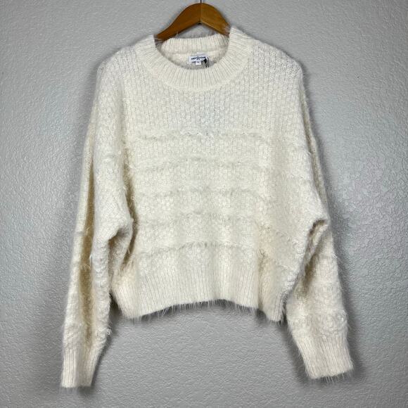 Area Stars Womens Baggy Leila Sweater Large Slouchy Ivory‎ Aspenchic Cabincore - Picture 1 of 7